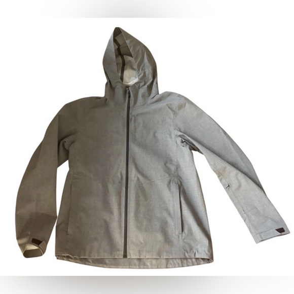 Mack Weldon Stormchaser Jacket Mens Large Waterproof Gray Hooded Full Zip - Picture 3 of 16